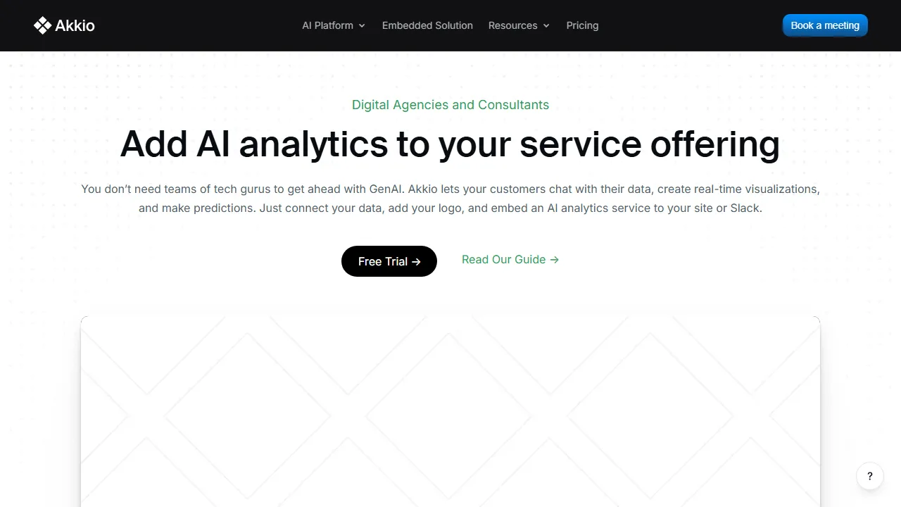 Akkio features, data & analysis AI tool