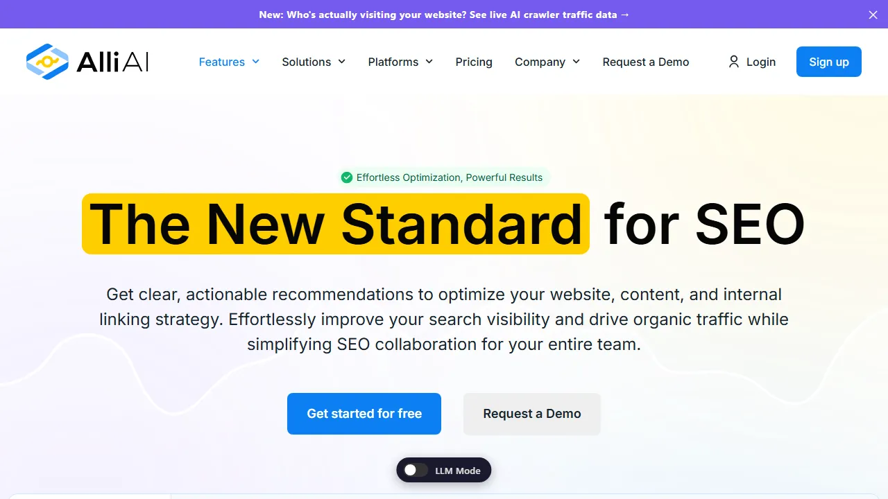 AlliAI features, marketing & seo AI tool