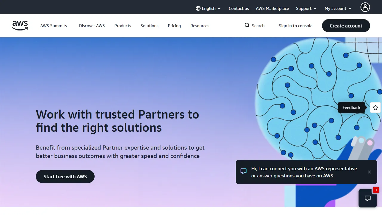 Amazon Q Developer homepage, code AI tool