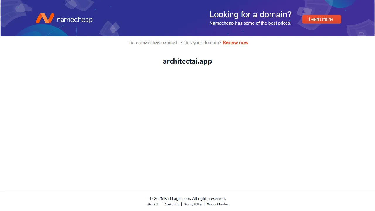 ArchitectAI pricing page: plans and rates