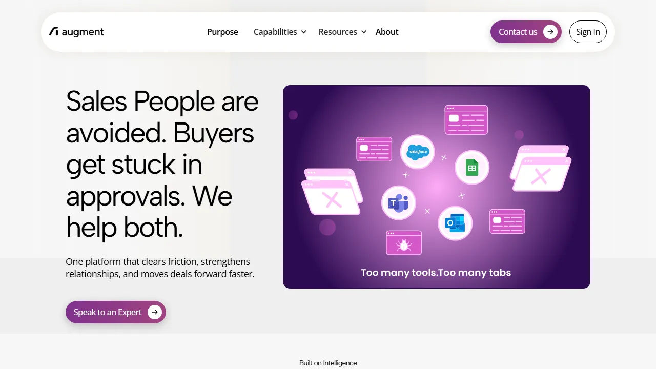 Augment Meetings homepage, transcription & meetings AI tool