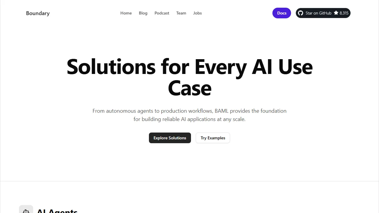 BAML features, code AI tool