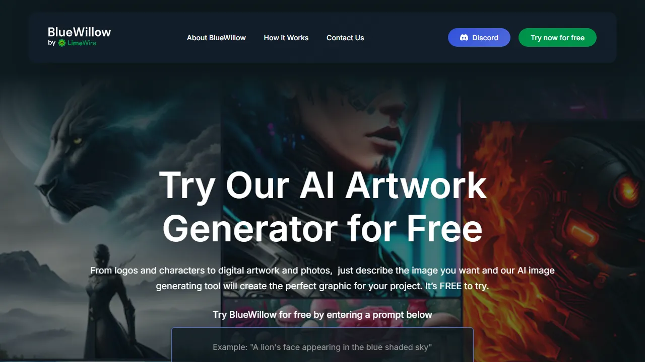BlueWillow pricing page: plans and rates
