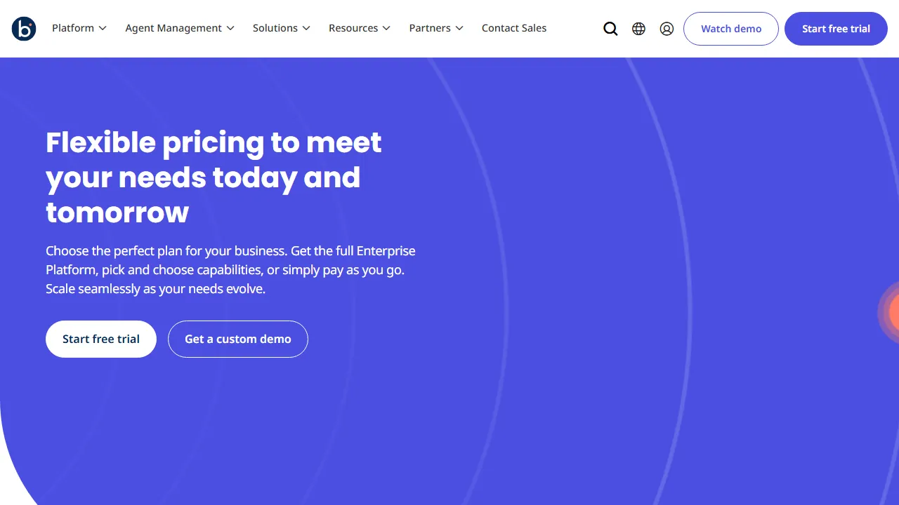 Boomi pricing page: plans and rates