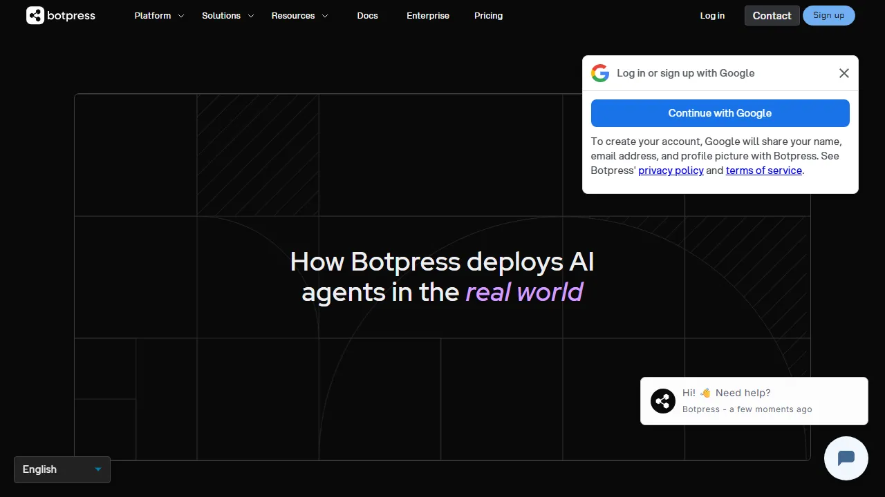 Botpress features, ai agents AI tool