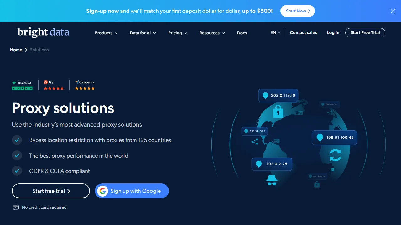 Bright Data features, automation AI tool