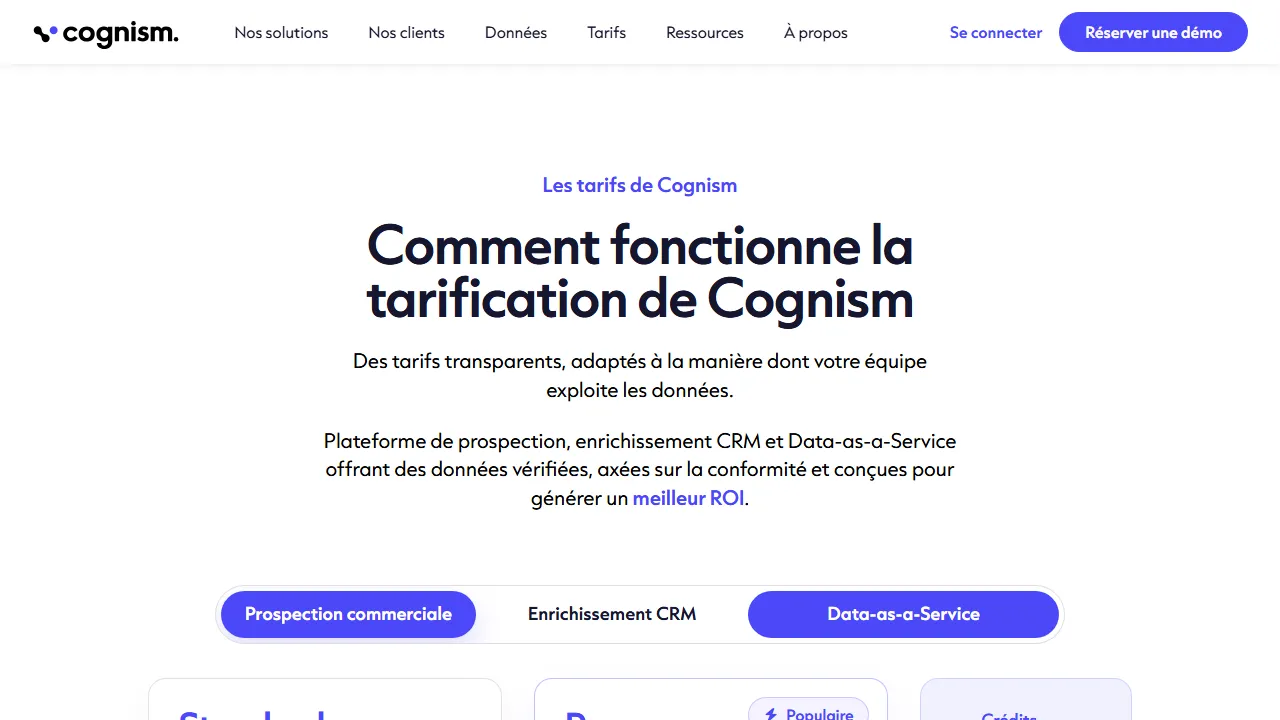 Cognism pricing page: plans and rates