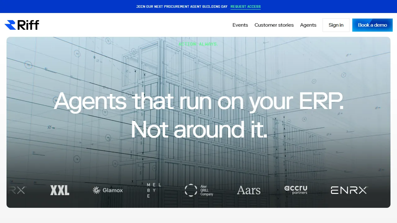 Databutton homepage, no-code AI tool