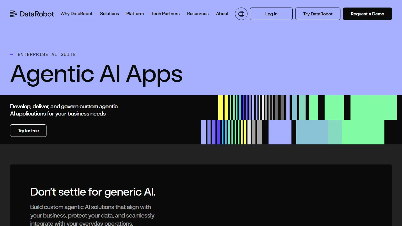 DataRobot features, data & analysis AI tool