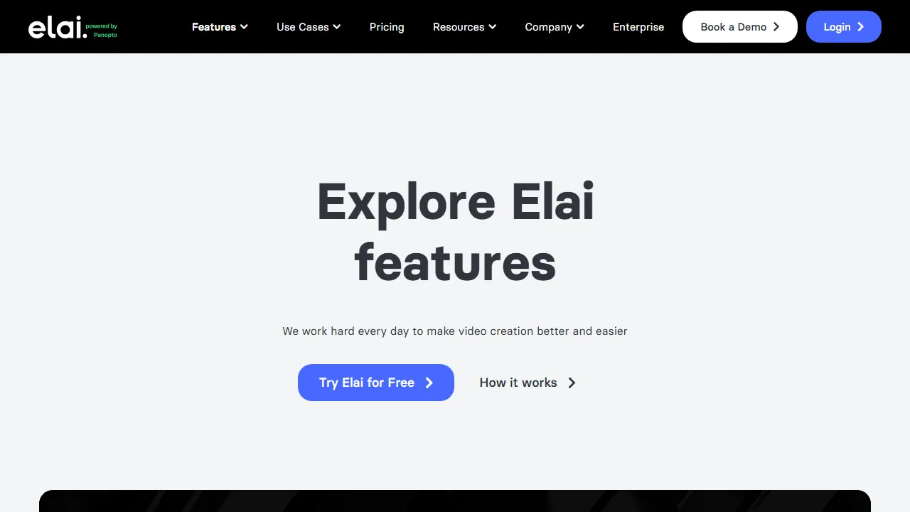 Elai features, video AI tool