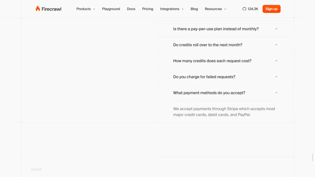 Firecrawl homepage, automation AI tool