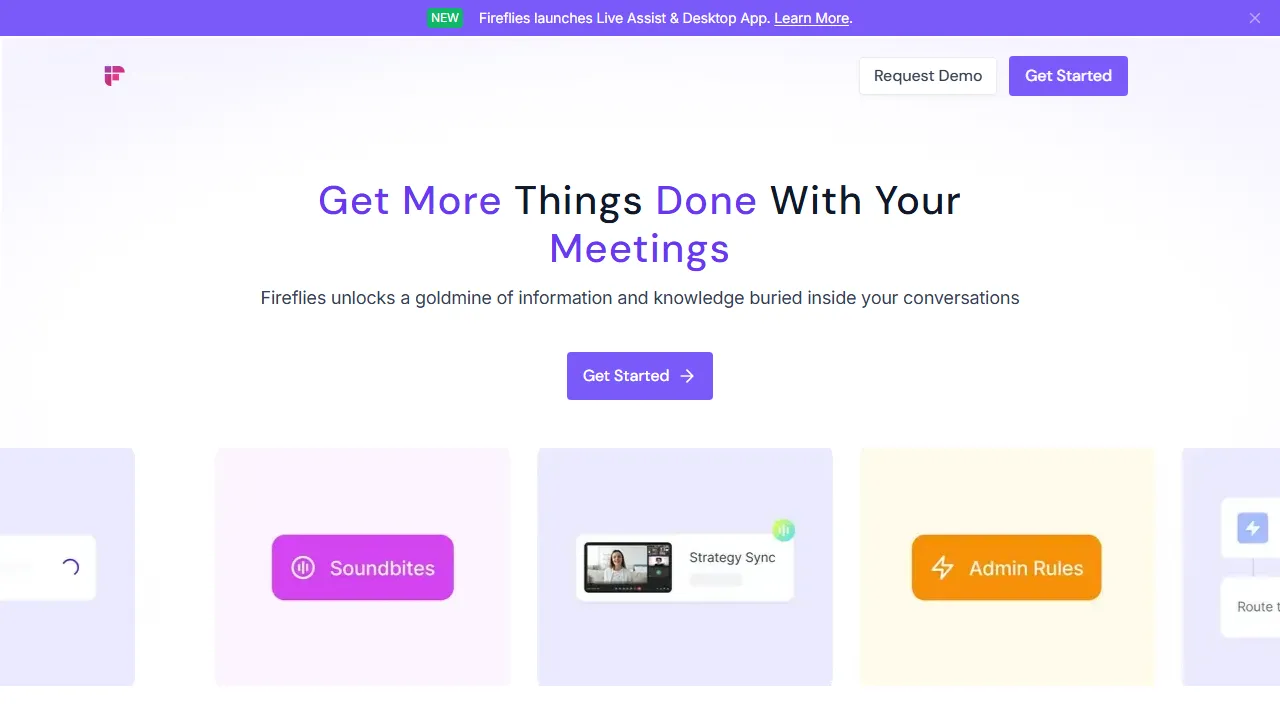 Fireflies features, transcription & meetings AI tool