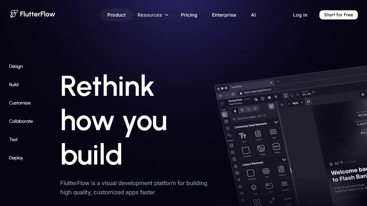 FlutterFlow features, no-code AI tool