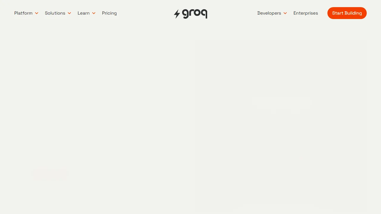 Groq features, chat & models AI tool