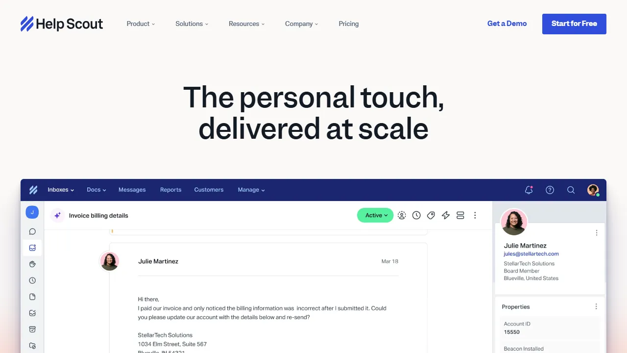 HelpScout AI features, customer support & sales AI tool
