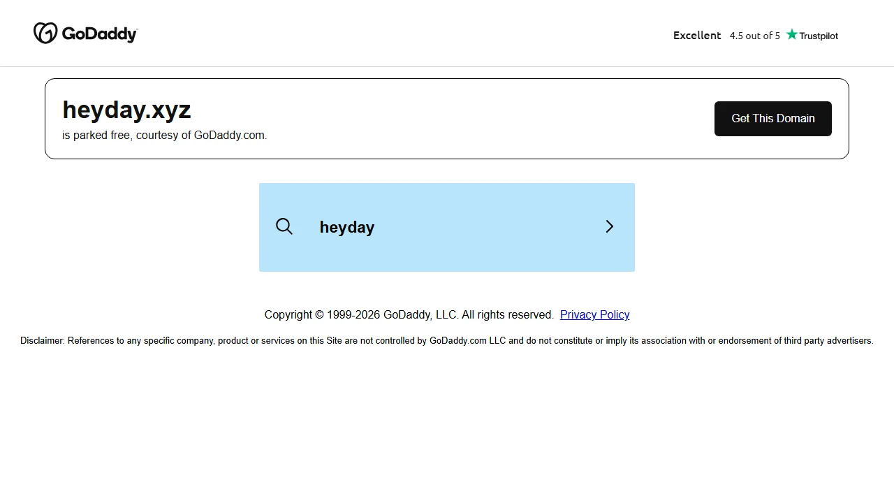 Heyday homepage, writing AI tool