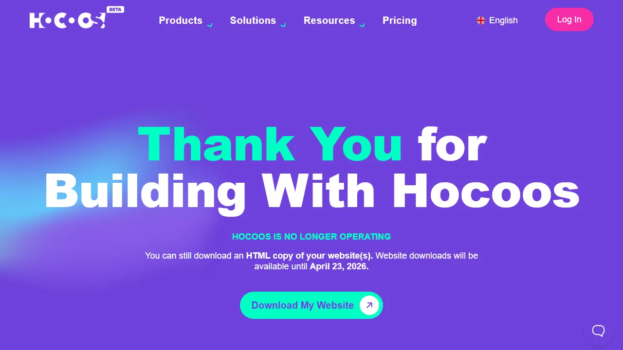 Hocoos pricing page: plans and rates