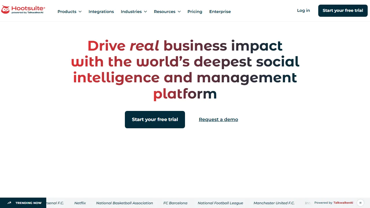 Hootsuite OwlyWriter homepage, marketing & seo AI tool