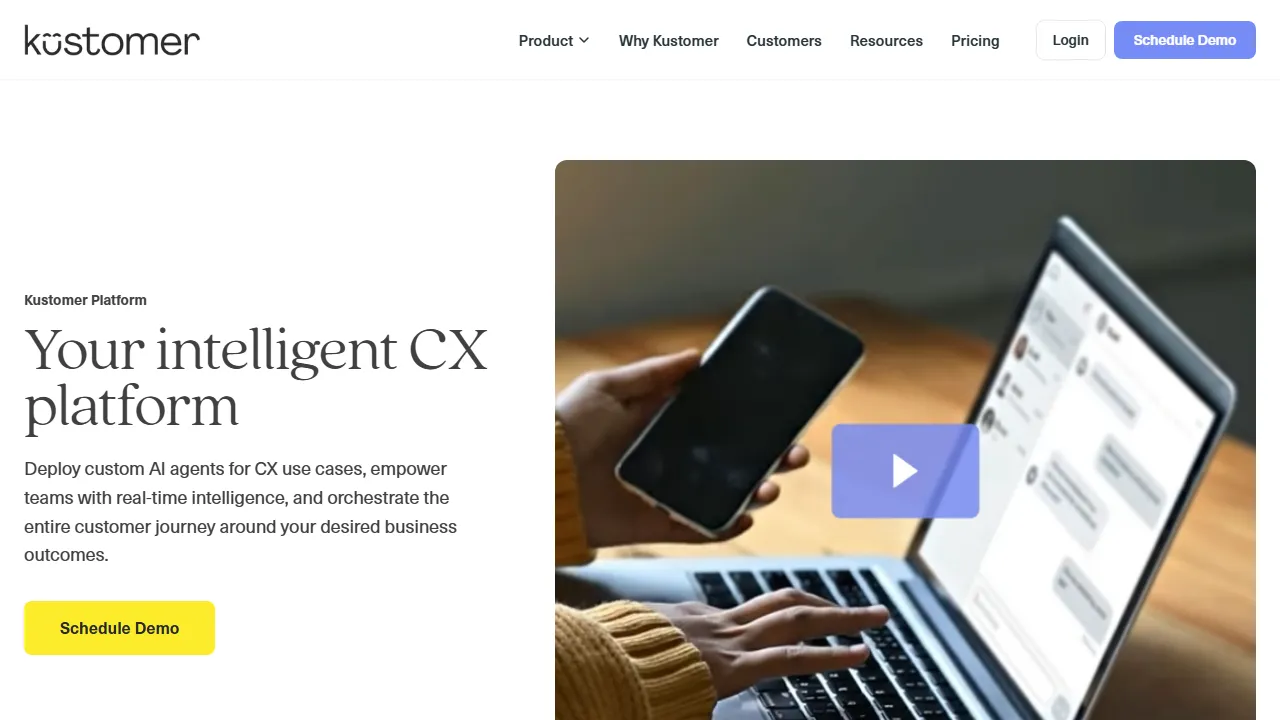 Kustomer AI features, customer support & sales AI tool
