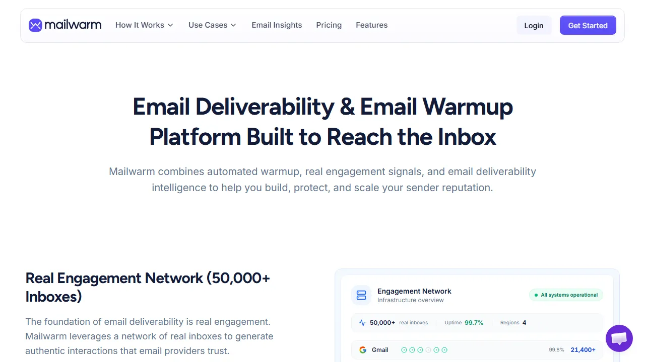 Mailwarm features, marketing & seo AI tool