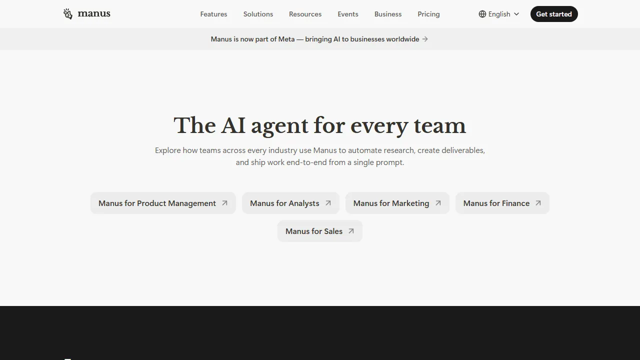 Manus features, ai agents AI tool