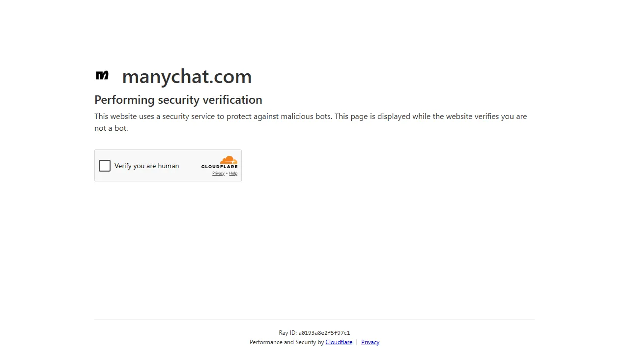 Manychat homepage, customer support & sales AI tool