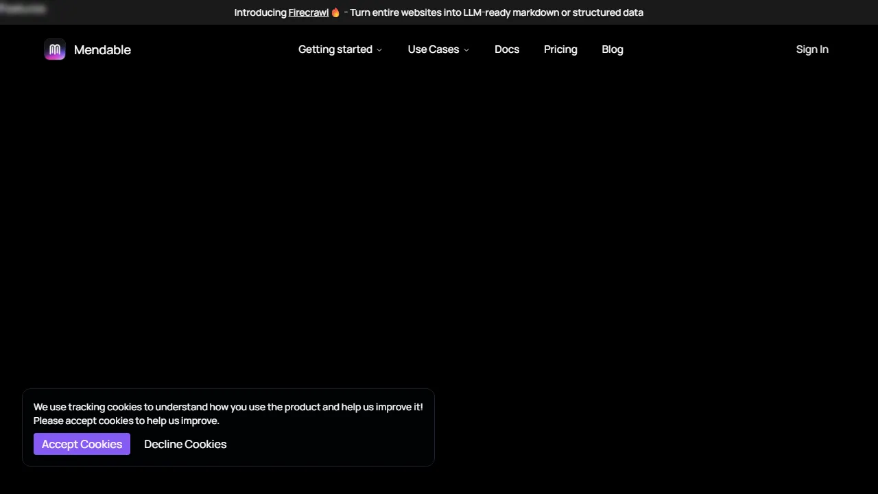 Mendable features, code AI tool