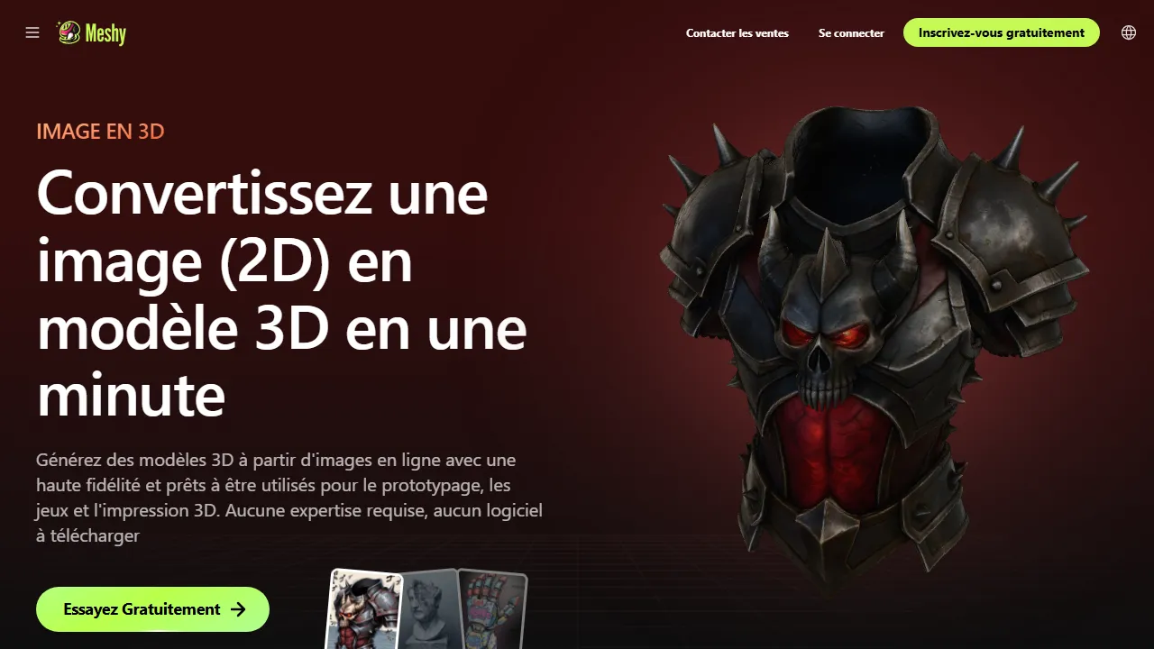 Meshy features, 3d & modeling AI tool