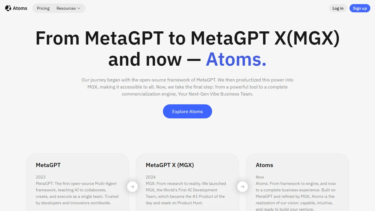 MetaGPT Research features, search AI tool