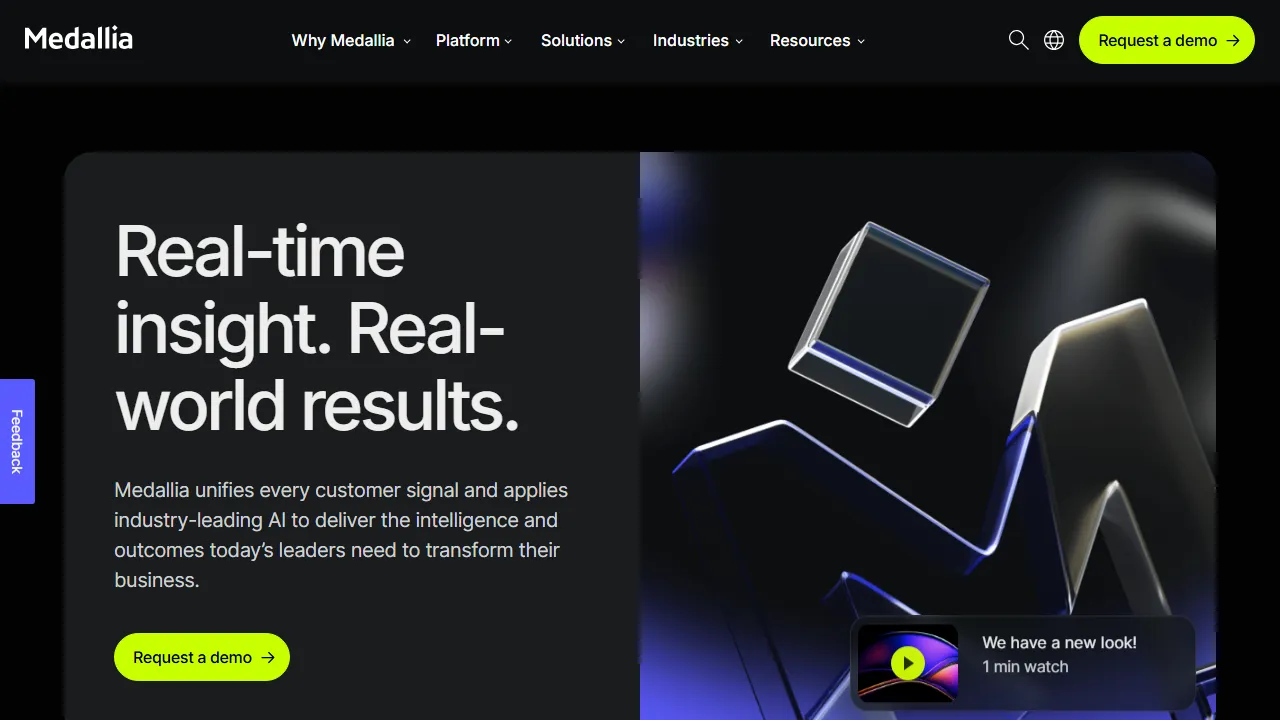 MonkeyLearn homepage, data & analysis AI tool