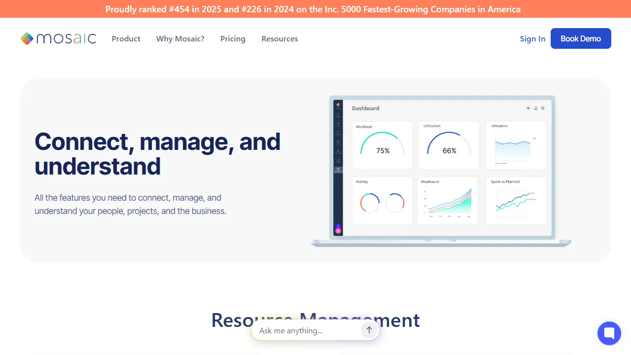 Mosaic features, productivity AI tool
