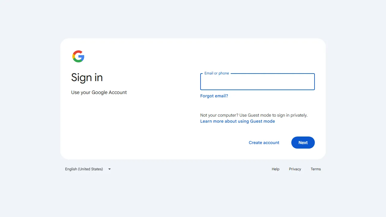 NotebookLM homepage, search AI tool