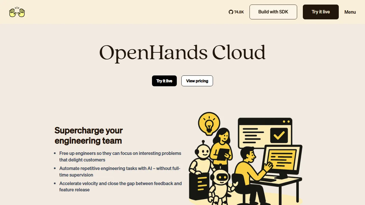 OpenHands Fonctionnalites