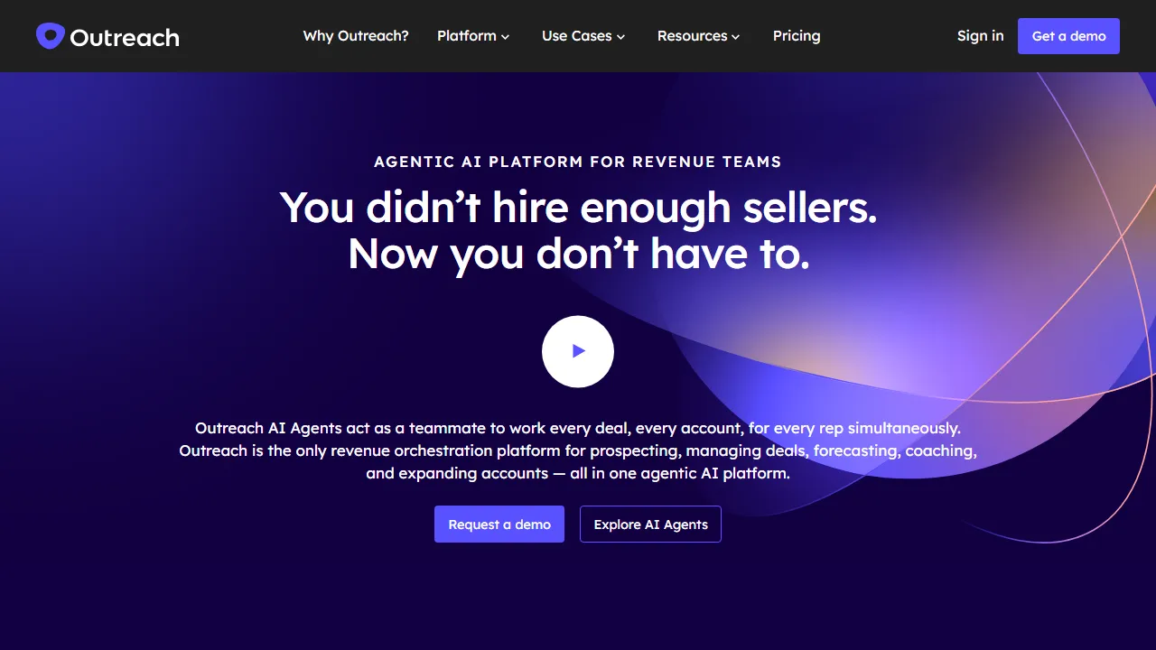 Outreach homepage, marketing & seo AI tool