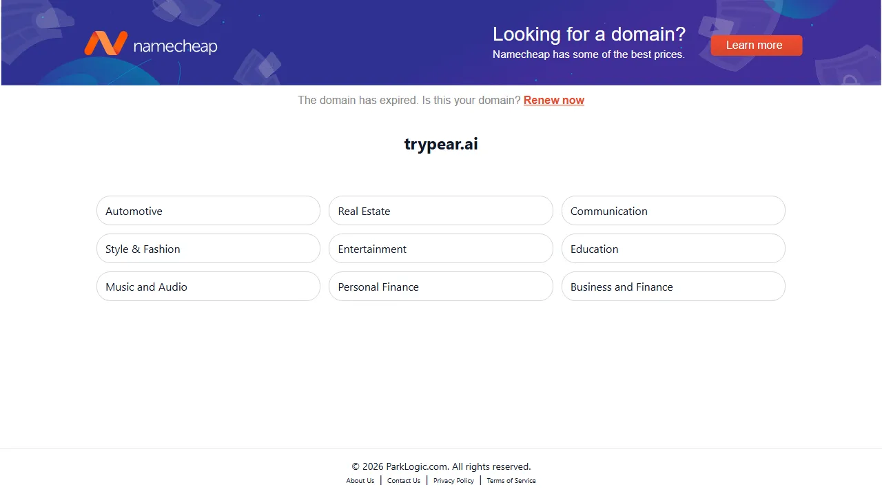 Pearai homepage, code AI tool