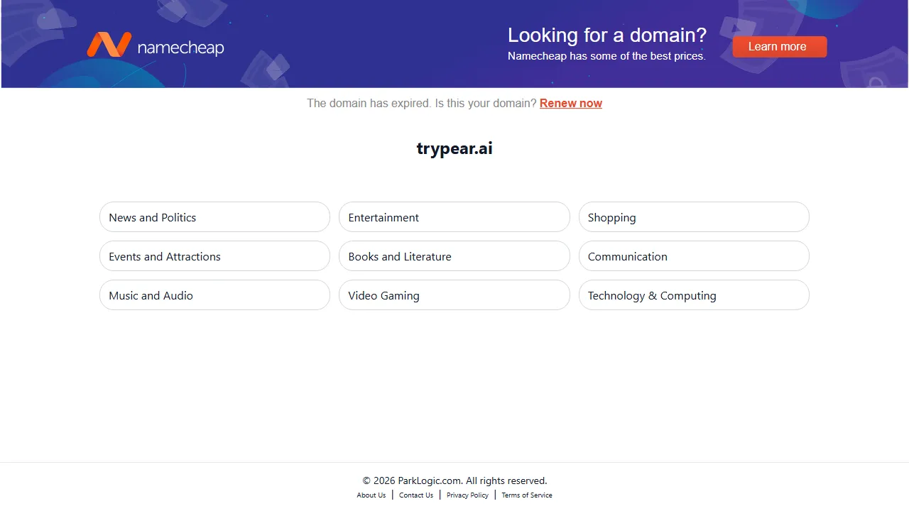 Pearai pricing page: plans and rates