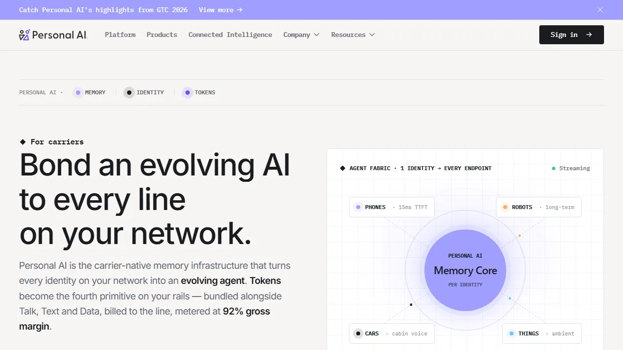 Personal AI homepage, productivity AI tool