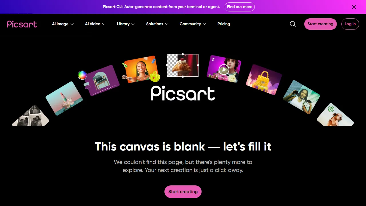 Picsart features, image AI tool