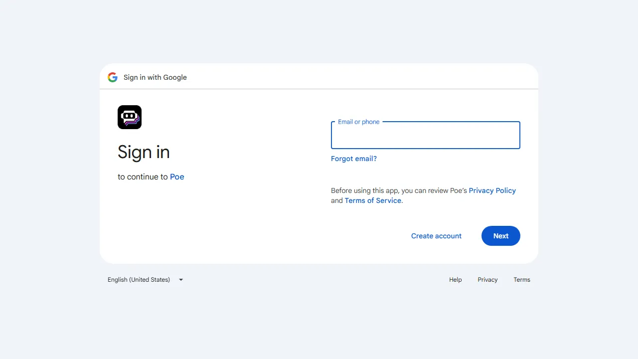 Poe homepage, chat & models AI tool