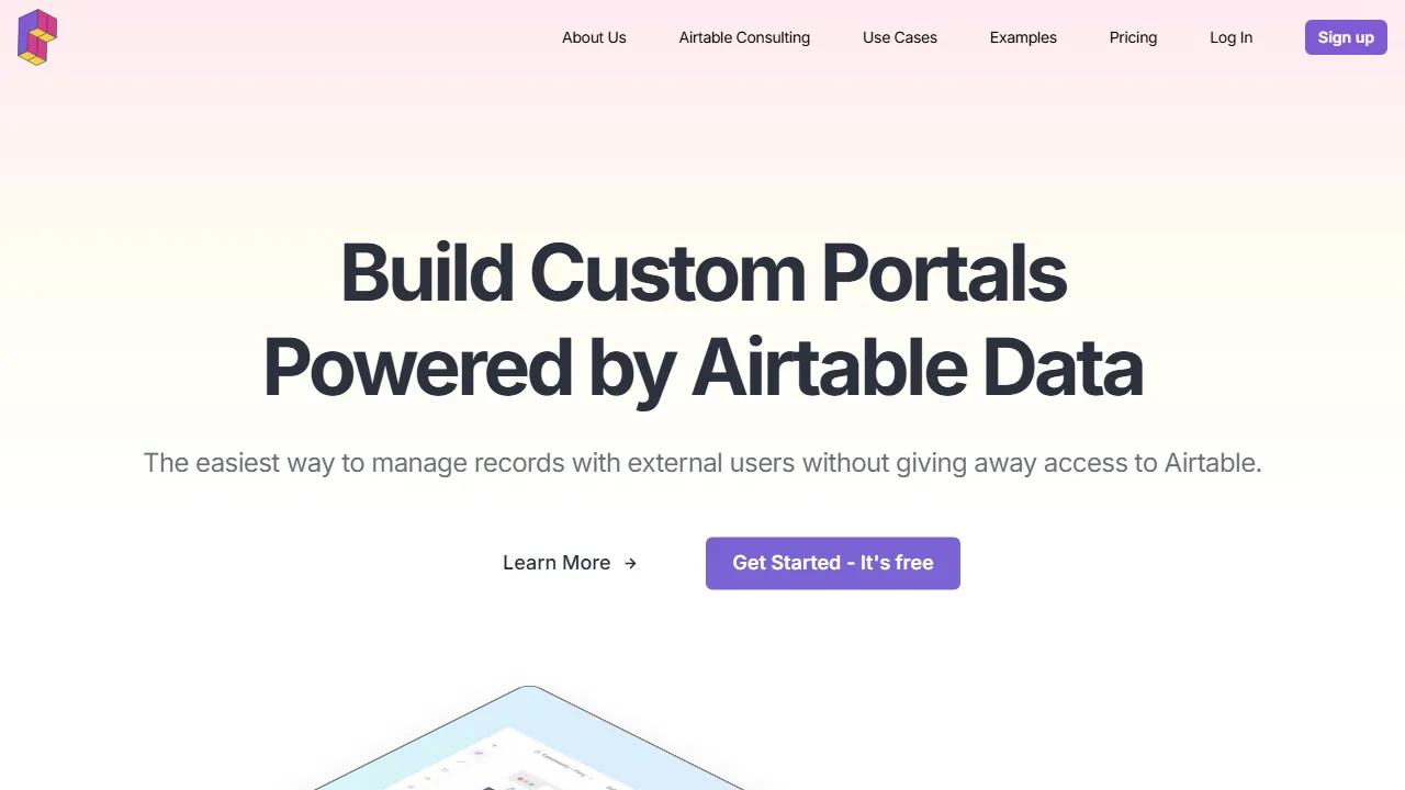 Pory homepage, no-code AI tool