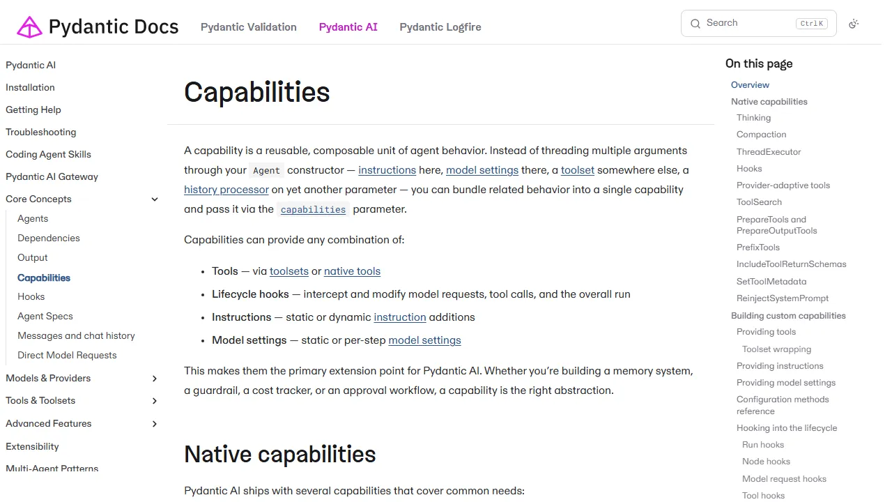 Pydantic AI features, ai agents AI tool