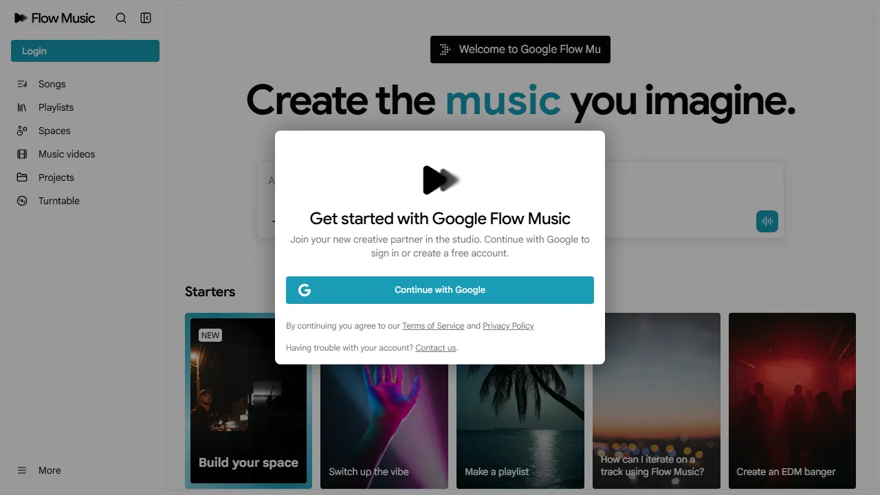 Riffusion features, music AI tool