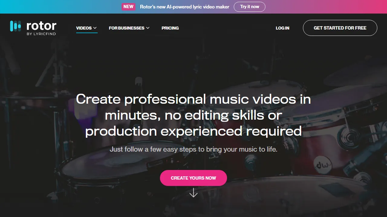 Rotor Videos features, video AI tool