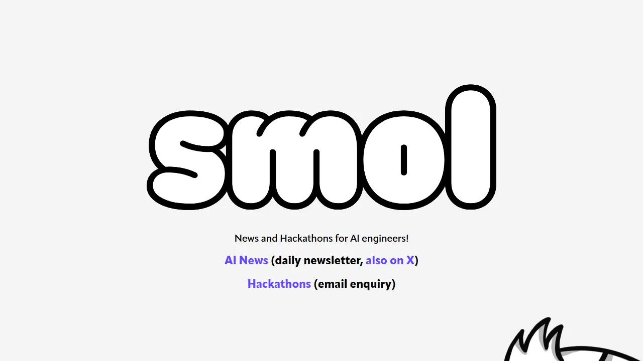 Smol Developer homepage, code AI tool