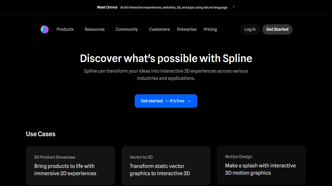 Spline features, 3d & modeling AI tool