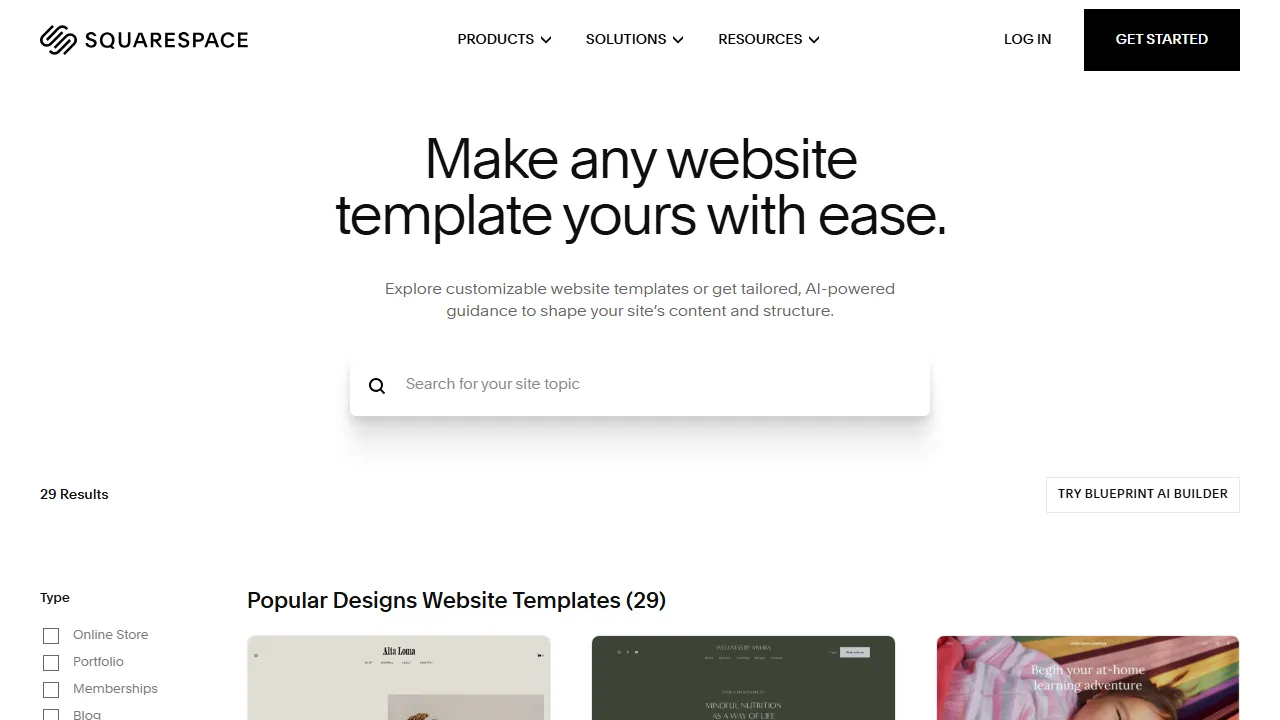 Squarespace features, no-code AI tool