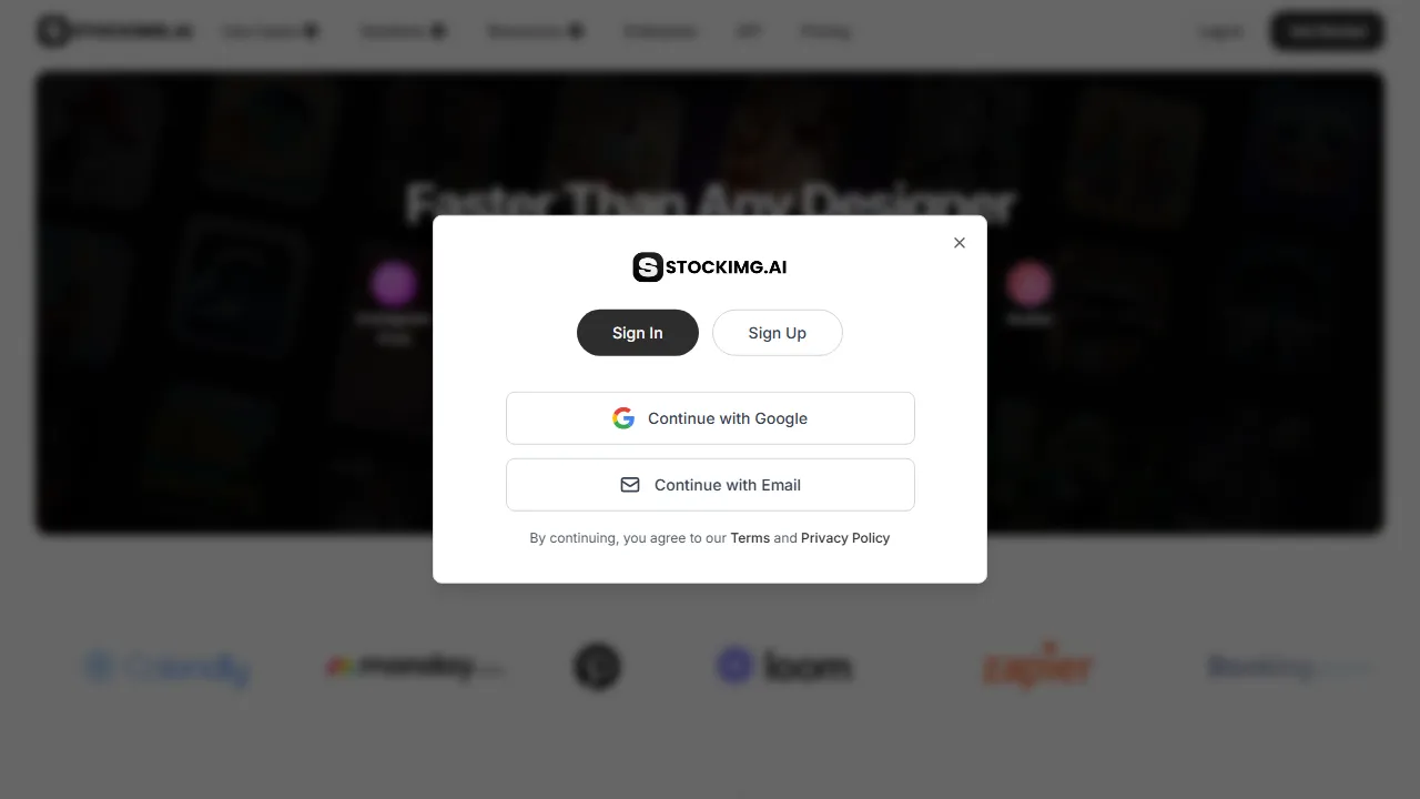 Stockimg AI pricing page: plans and rates
