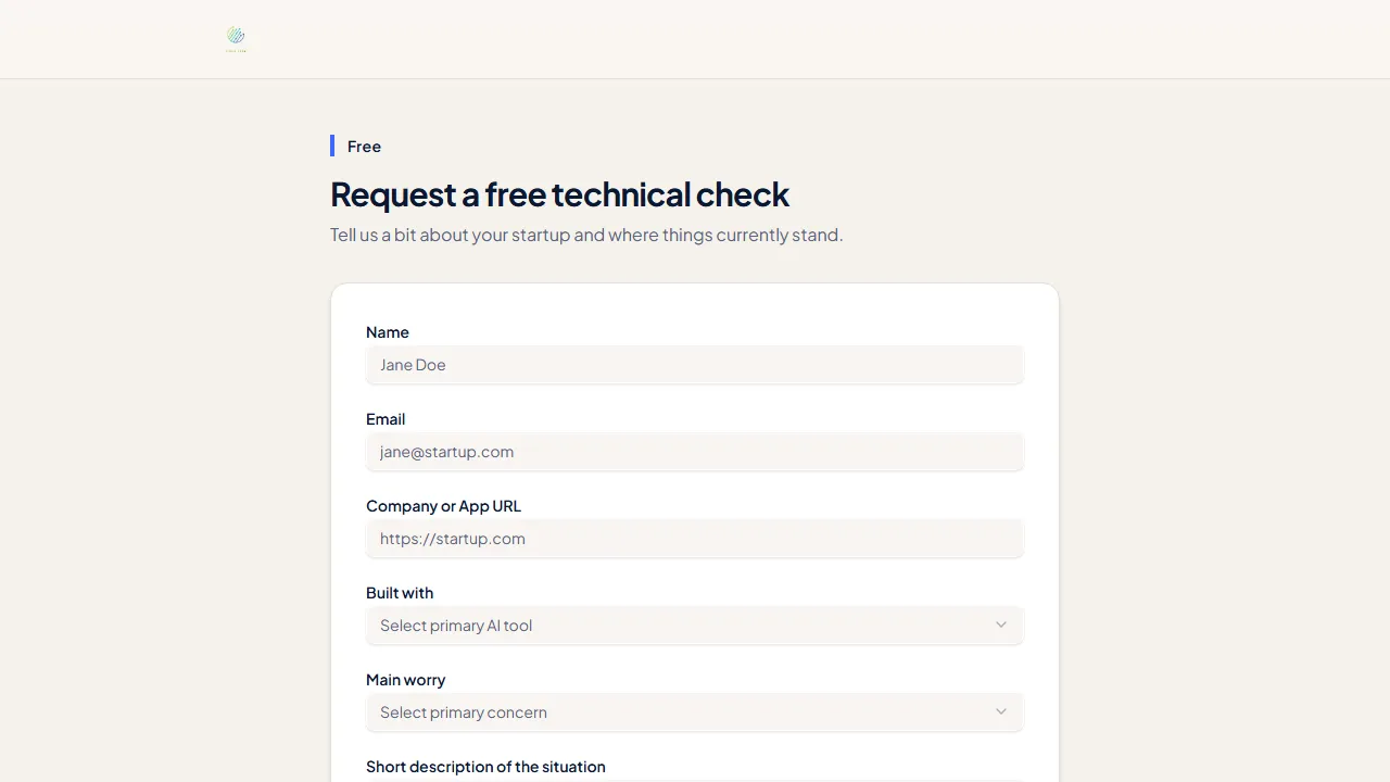TestGPT homepage, code AI tool