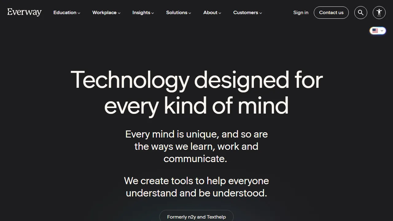Texthelp homepage, productivity AI tool