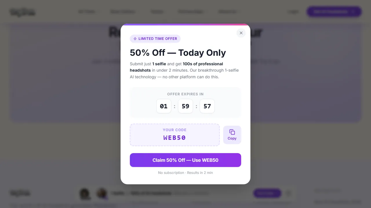 Try It On AI homepage, image AI tool